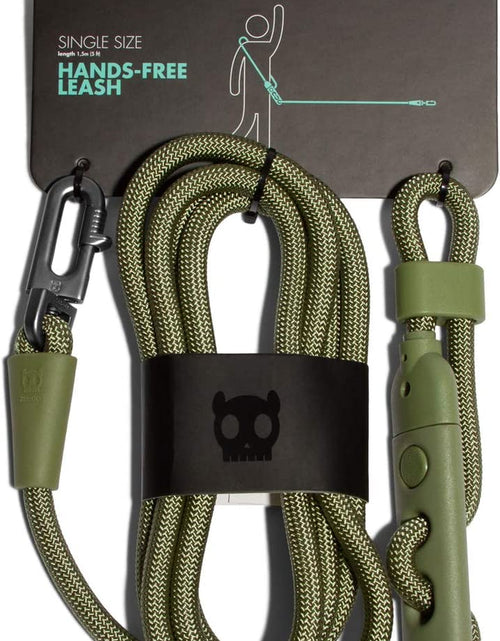 Load image into Gallery viewer, Army Green 3-In-1 Hands-Free Dog Leash, Versatile Crossbody Rope Leash, Adjustable Long Leash

