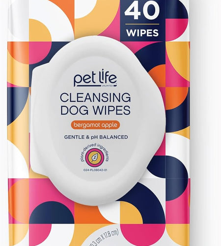 PL360 Dog Grooming Wipes for Cleansing & Deodorizing | Pet Wipes for Dogs, Cats, Puppies & Kittens | Mandarin Scent | Eco Friendly, Natural and Safe Ingredients