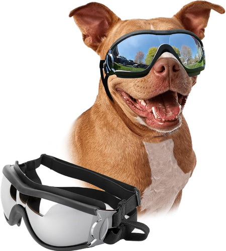 Dog Goggles - Large Dog Eye Protection Goggles Windproof Sunglasses for Medium Large Dog