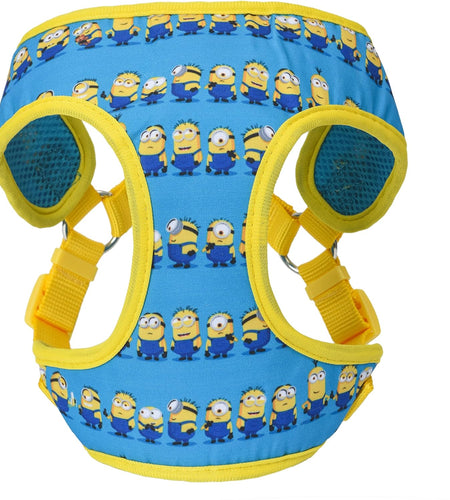 Dog Harness, Medium, Blue  in a Row | Comfortable Mesh No-Pull Dog Harness| Gifts for  Fans and Their Pets | Officially Licensed Pet Product from Universal Studios