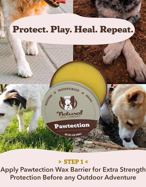 Load image into Gallery viewer, Pawtection Dog Paw Balm, Protects Paws from Hot Surfaces, Sand, Salt, &amp; Snow, Organic, All Natural Ingredients
