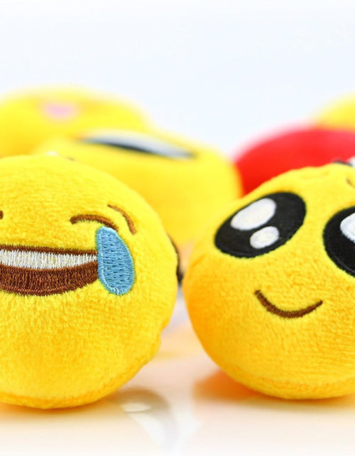 Load image into Gallery viewer, Emoticon Keychain Mini Cute Plush Pillows, Party Favors for Kids Valentine&#39;S Day Gifts / Birthday Party Supplies, Emoticon Gifts Toys Carnival Prizes for Kids (64 Pack)
