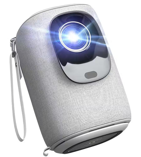 1920 X 1080 Full HD Wifi Bluetooth Mini Portable Projector with 9000-Lumens Handheld & Compatible HDMI USB, Audio Port