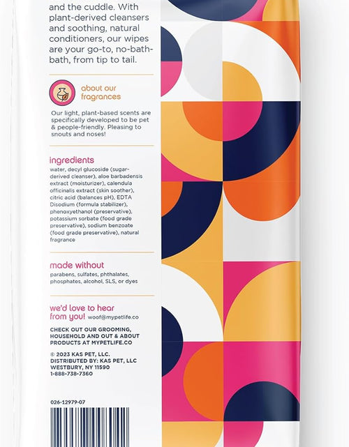 Load image into Gallery viewer, PL360 Dog Grooming Wipes for Cleansing &amp; Deodorizing | Pet Wipes for Dogs, Cats, Puppies &amp; Kittens | Mandarin Scent | Eco Friendly, Natural and Safe Ingredients
