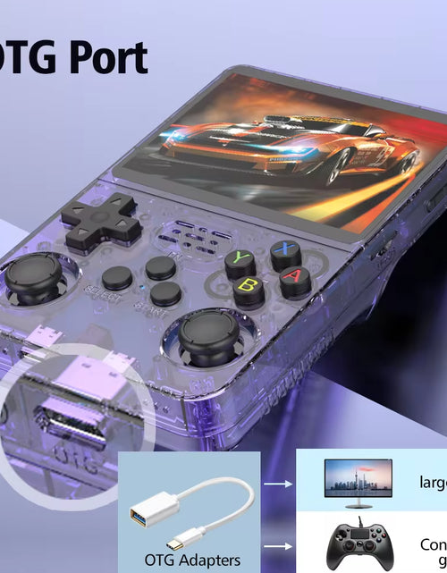Load image into Gallery viewer, R35S plus R36S Retro Handheld Video Game Console Linux System 3.5 Inch IPS Screen Portable Pocket Video Player 64GB 128GB Games
