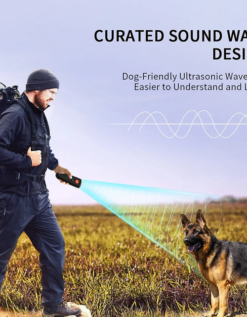 Load image into Gallery viewer, Ultrasonic anti Barking Device, Handheld Dog Bark Deterrent Device Stops Bad Behavior, Alternative to Painful Dog Shock Collar
