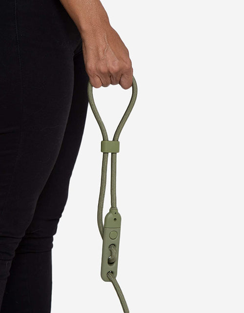 Load image into Gallery viewer, Army Green 3-In-1 Hands-Free Dog Leash, Versatile Crossbody Rope Leash, Adjustable Long Leash
