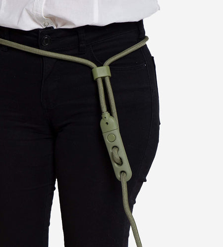 Army Green 3-In-1 Hands-Free Dog Leash, Versatile Crossbody Rope Leash, Adjustable Long Leash