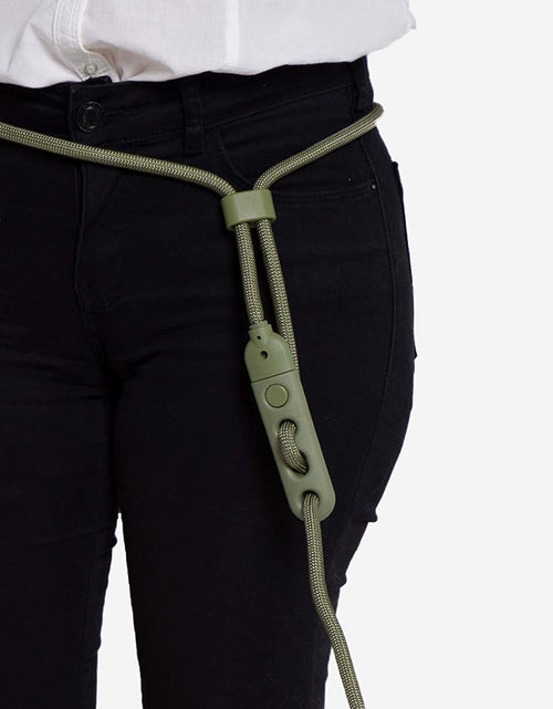 Load image into Gallery viewer, Army Green 3-In-1 Hands-Free Dog Leash, Versatile Crossbody Rope Leash, Adjustable Long Leash
